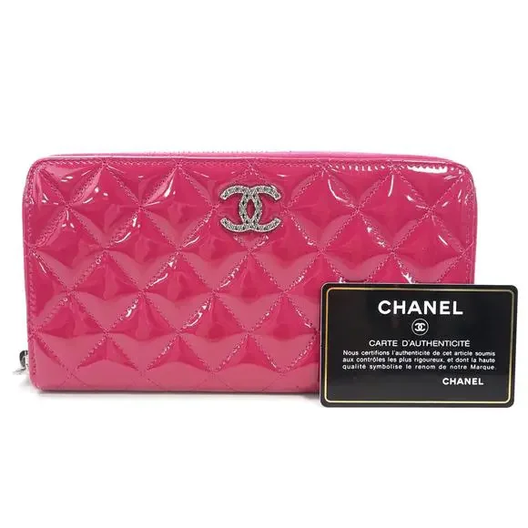 Auth Chanel Matelasse Cc Logo Long #78240C80B - Picture 2 of 12